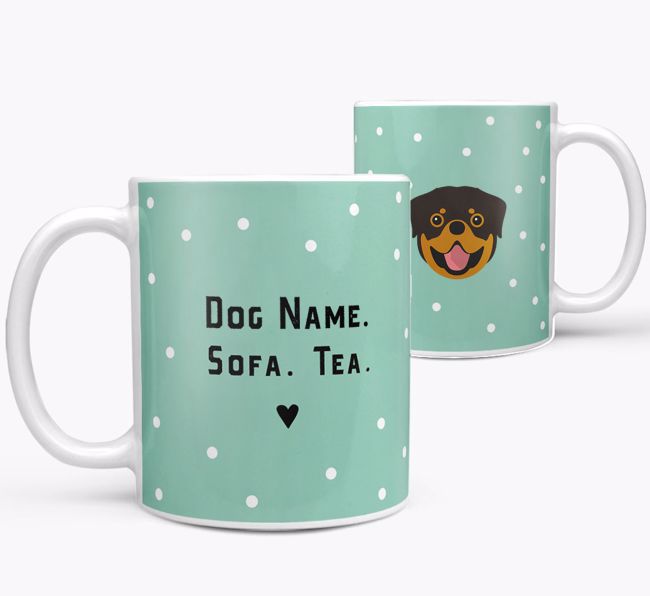 Personalized 'Sofa & Tea/Coffee' Mug for your {breedFullName}